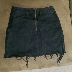 Black Hollister jean skirt